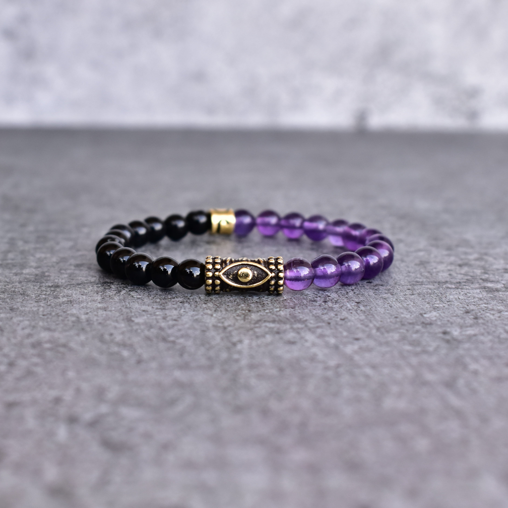 Calming - Evil Eye Amethyst Bracelets -