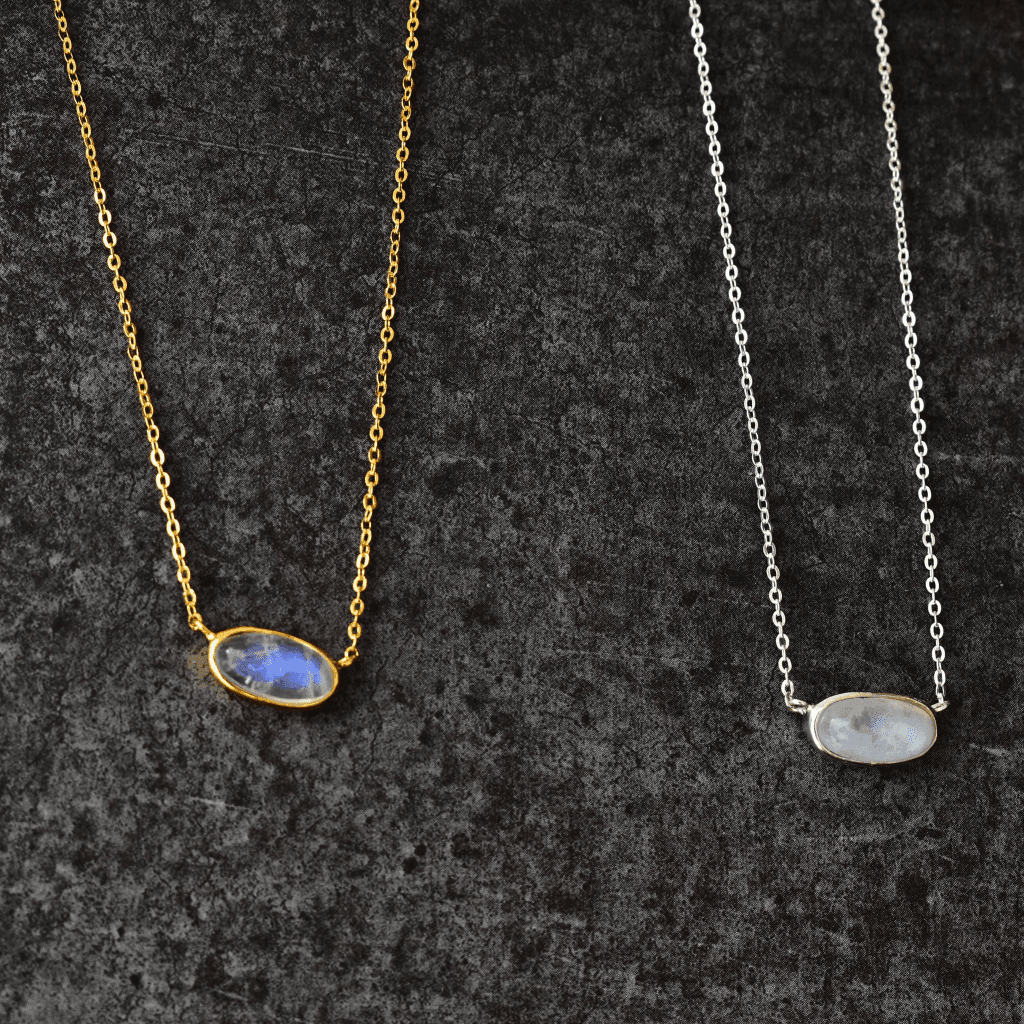 Rainbow Bright - Moonstone Necklace -