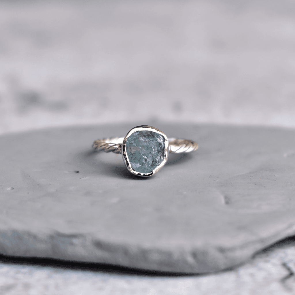 Raw Beauty - Aquamarine Ring -