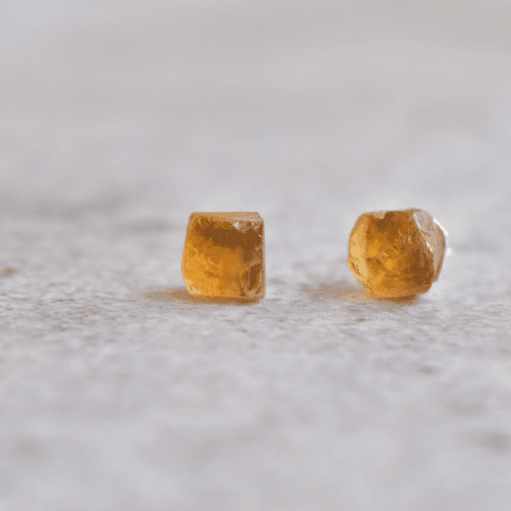 Raw - Citrine Studs -