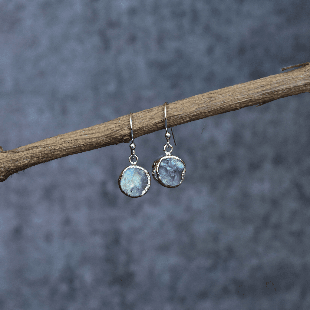 Raw Joyous - Moonstone Earrings -