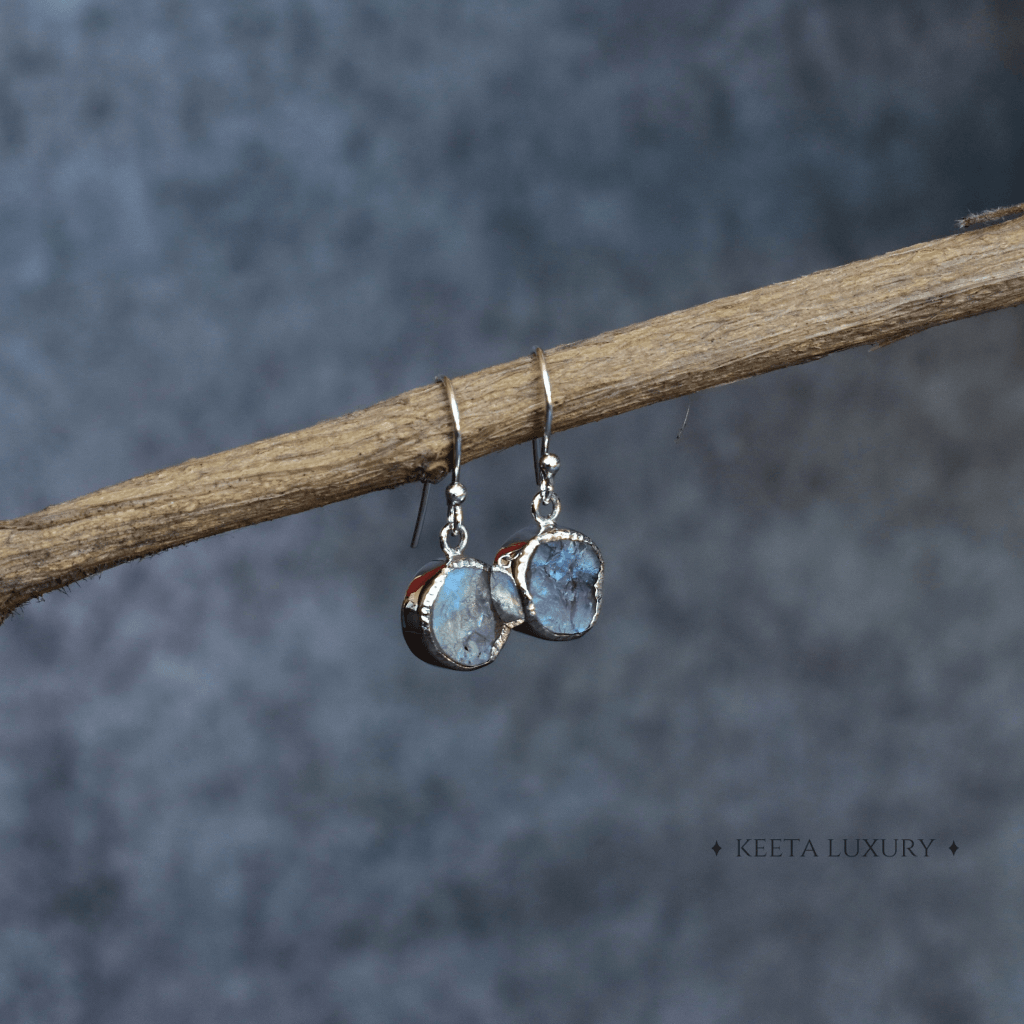 Raw Joyous - Moonstone Earrings -