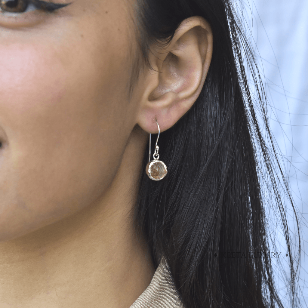 Rawnetic - Citrine Earrings -