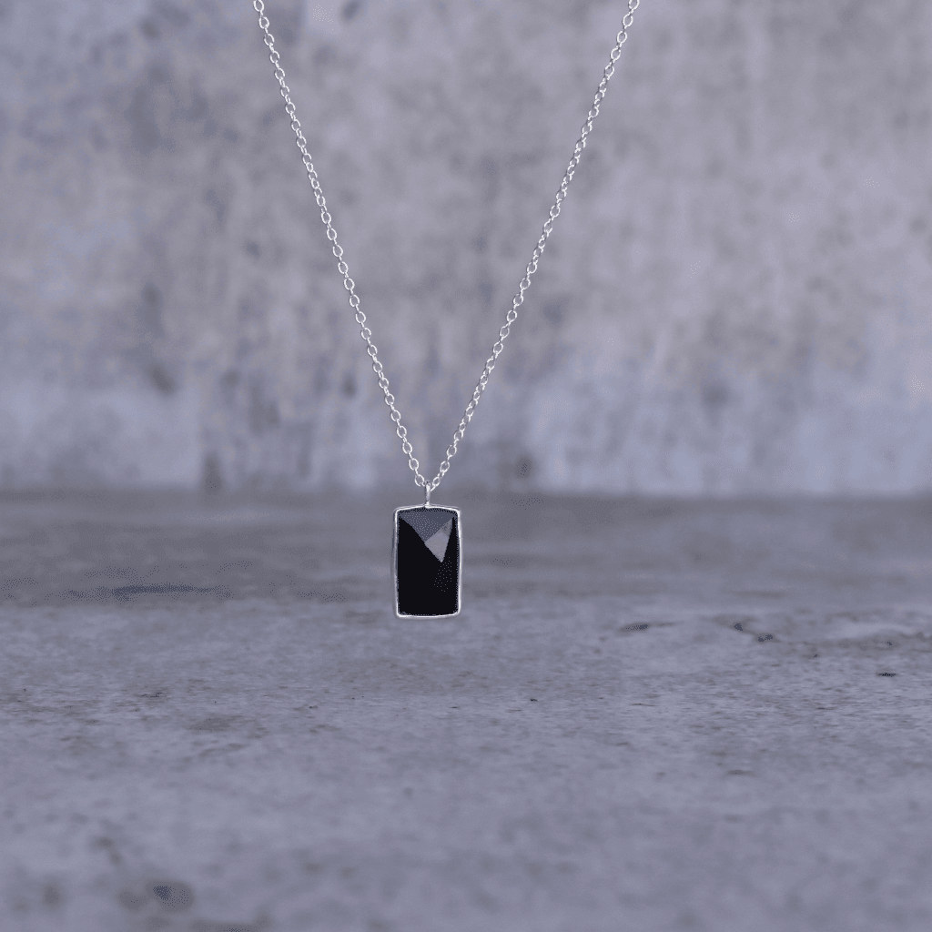 Rectangular Strength - Black Onyx Necklace -