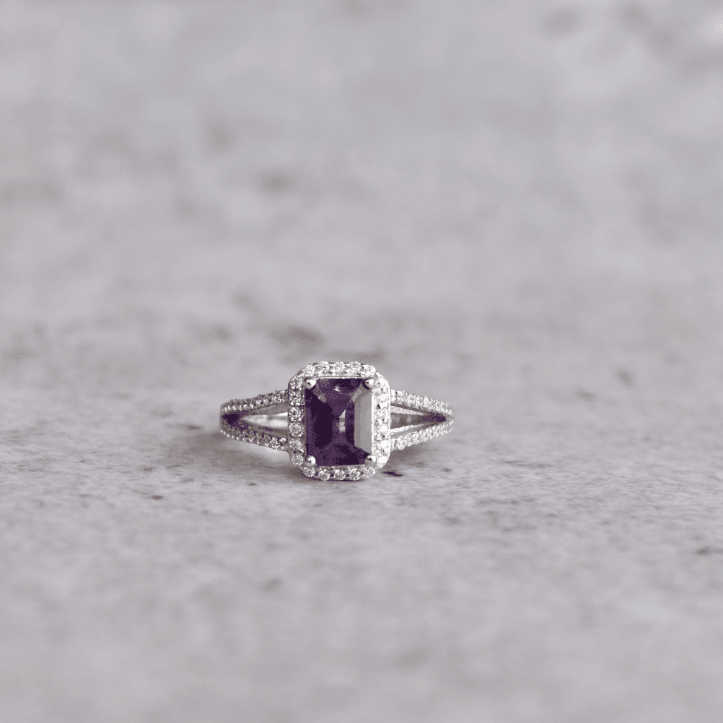 Regal Radiance - Amethyst Ring -