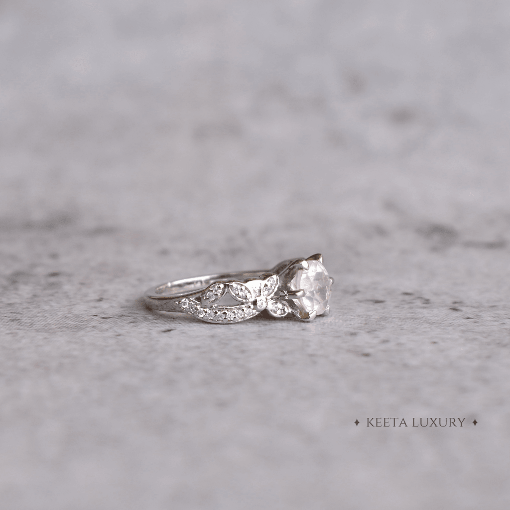Rosy Glow Rose - Quartz Ring -