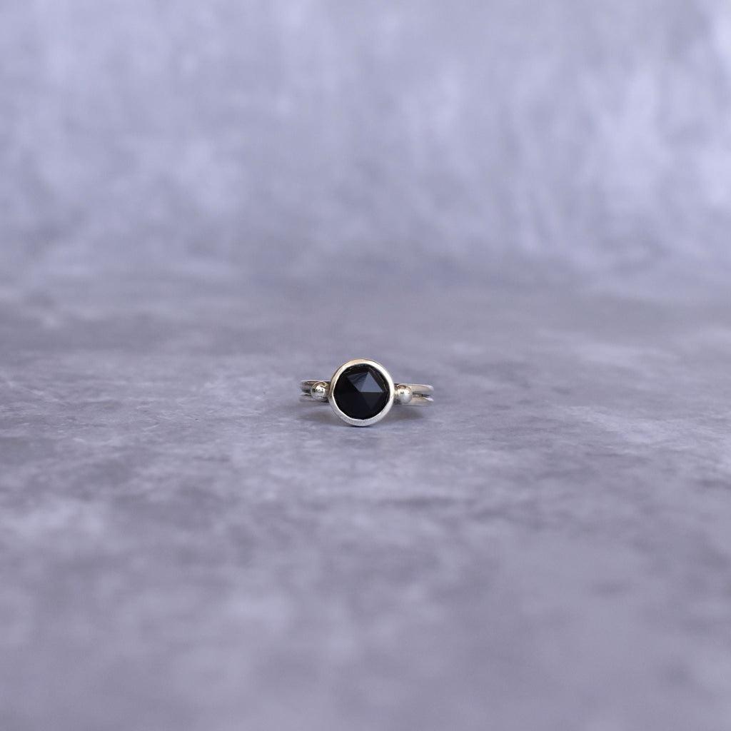 Round Bliss - Black Onyx Ring -