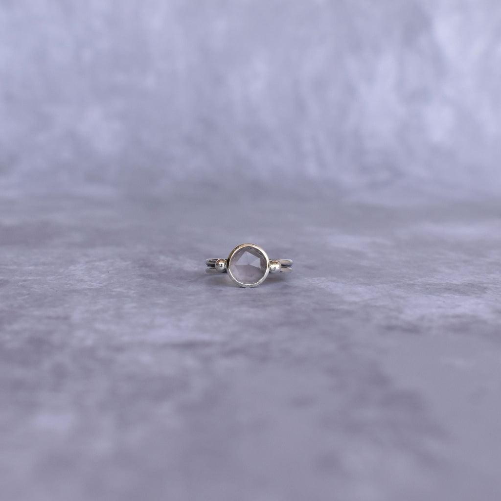 Round Bliss - Rose Quartz Ring -