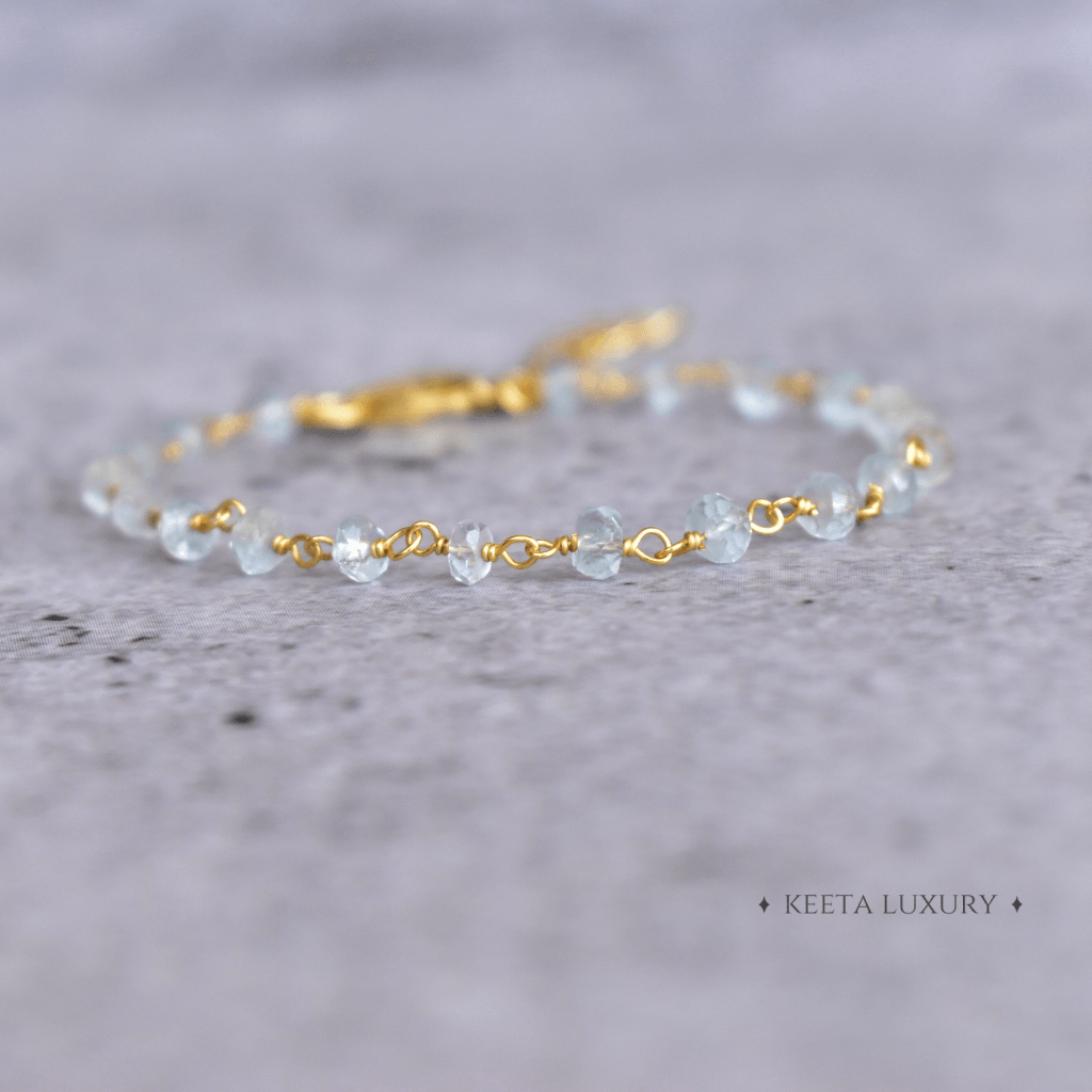 Soothing Rhythm - Aquamarine Bracelets -