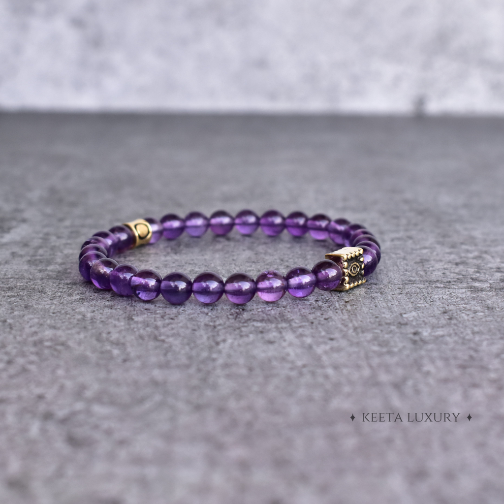 Protection - Evil Eye Amethyst Bracelets -