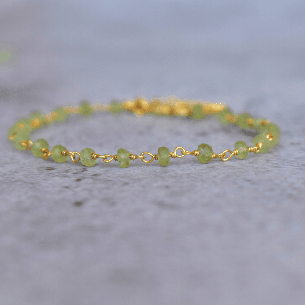 Spiritual Radiance - Peridot Bracelets -