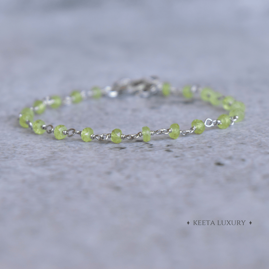 Spiritual Radiance - Peridot Bracelets -