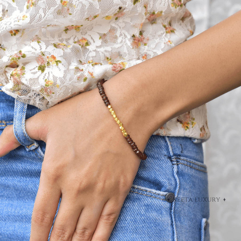 Strengthening Energy - Garnet Bracelets -