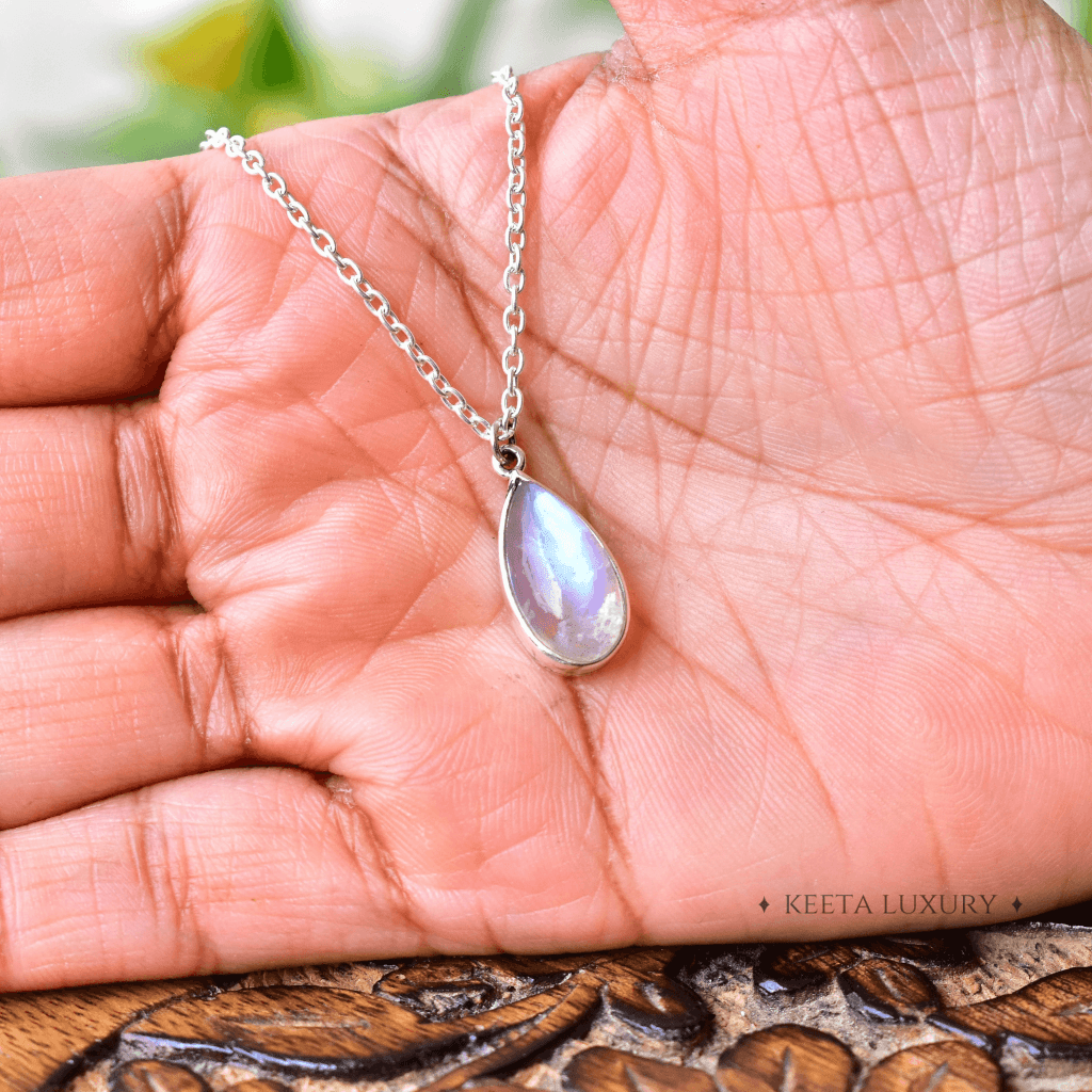 Teardrop Treasure - Moonstone Necklace -