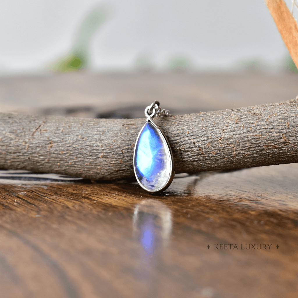 Teardrop Treasure - Moonstone Necklace -