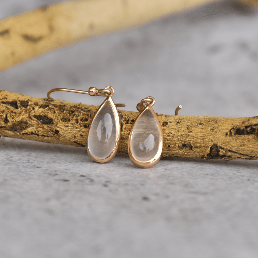 Teardrop Treasure - Rose Quartz Earrings -