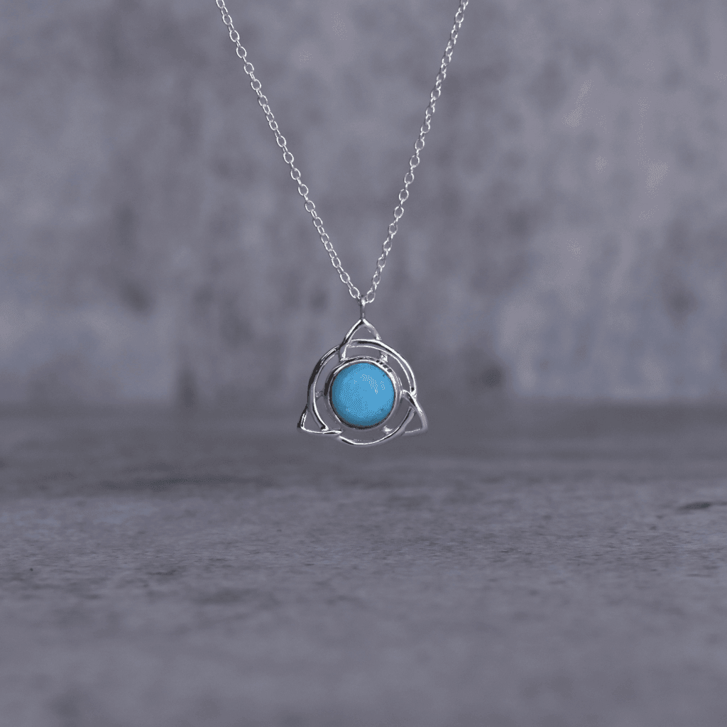 The Trinity Knot - Turquoise Necklace -