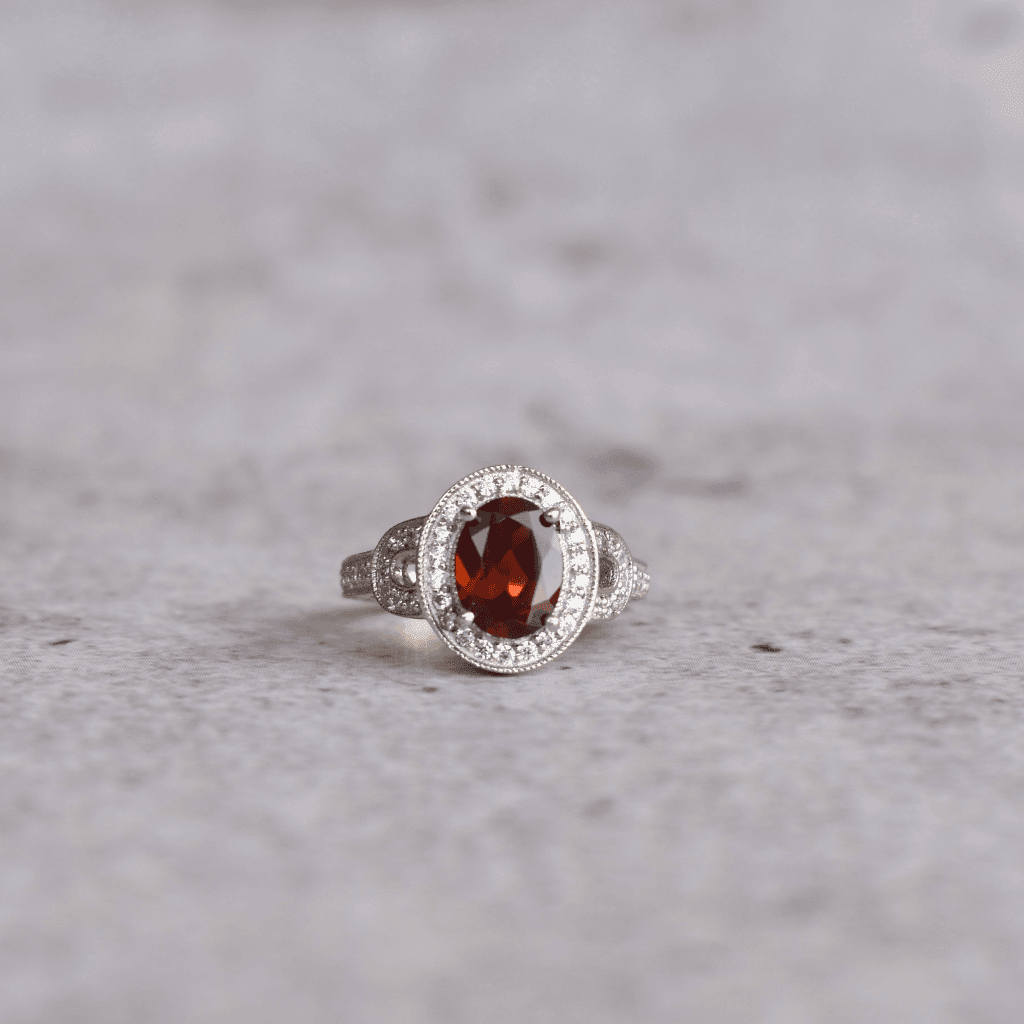 Timeless Romance - Garnet Ring -