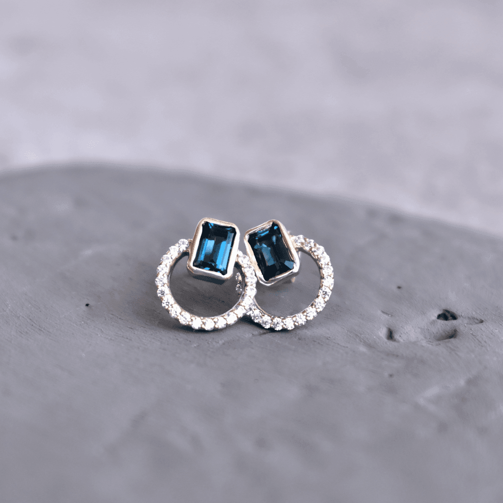 Topaz Passion - Blue Topaz Earrings -
