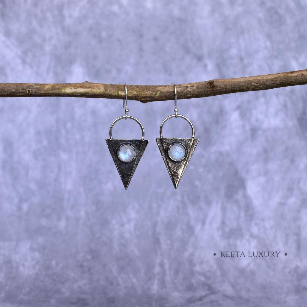 Tribal Treasures - Moonstone Earrings -