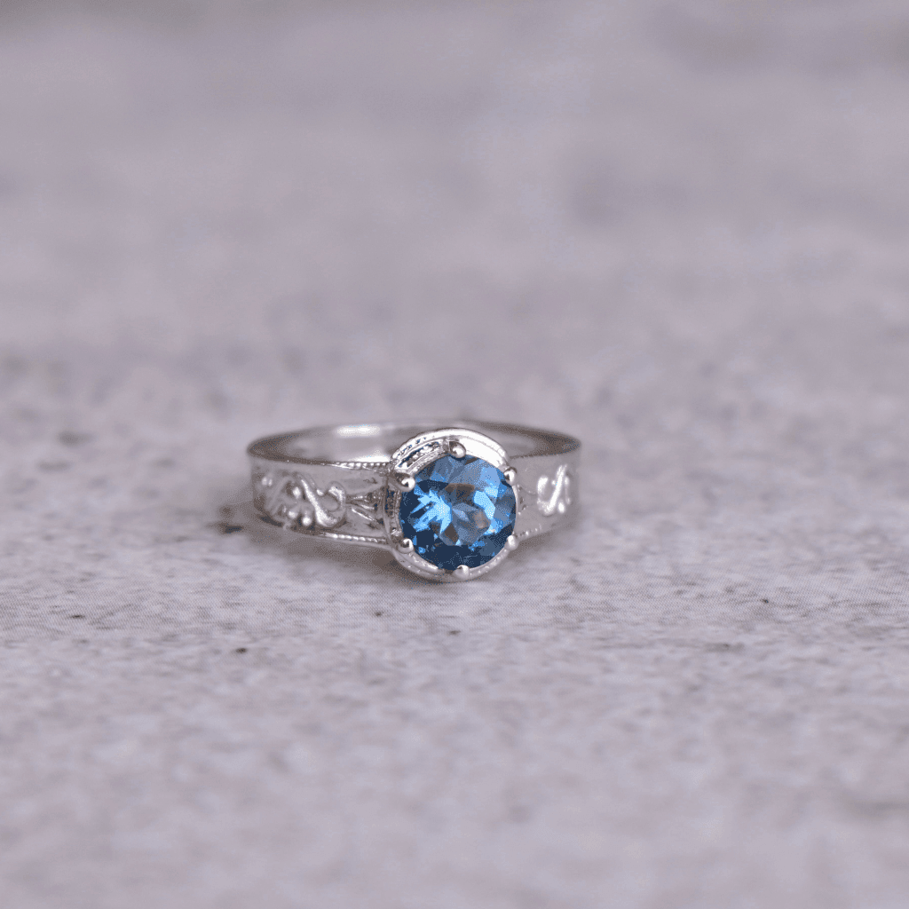 Victorian Blue - Topaz Ring -