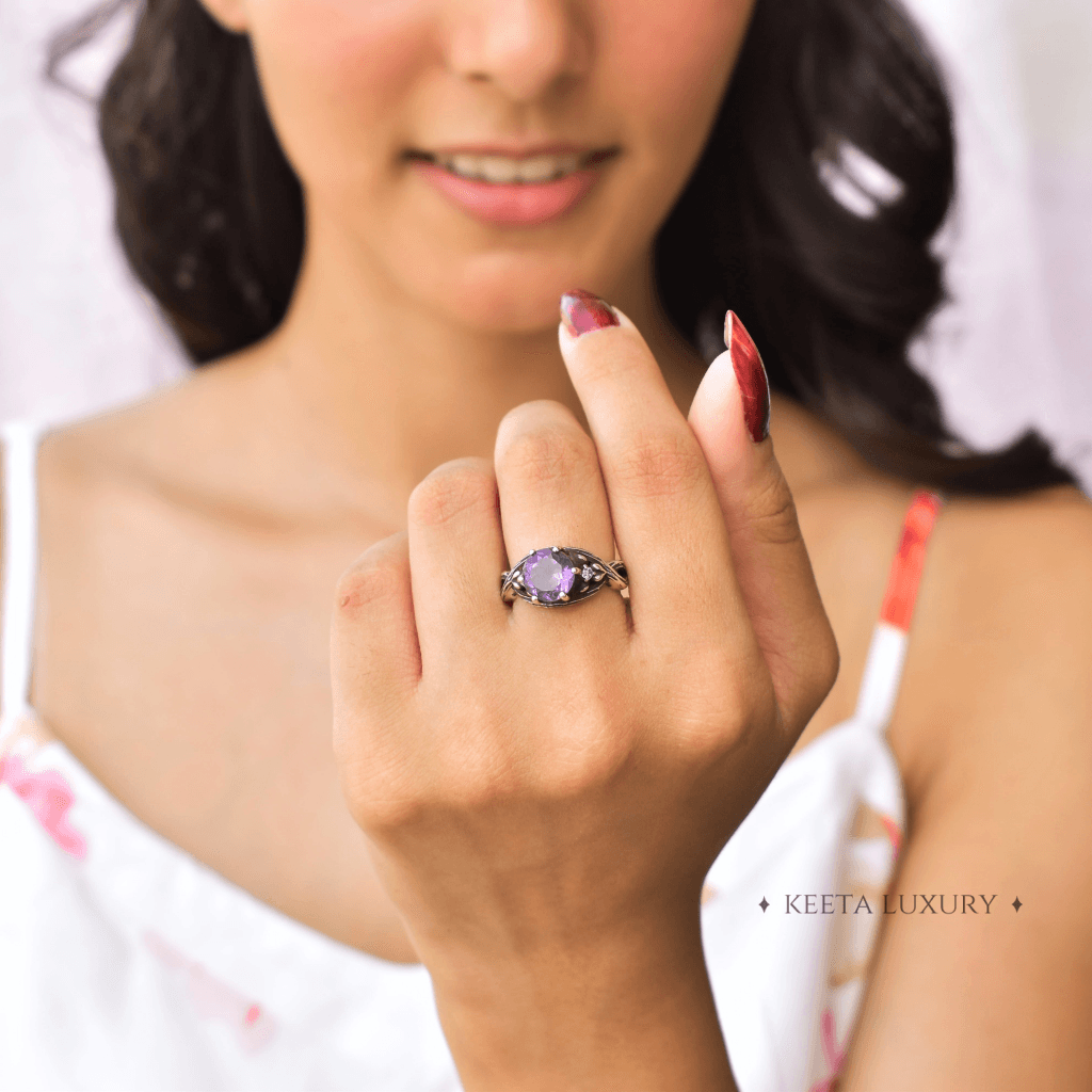 Whispering Grove - Amethyst Ring -