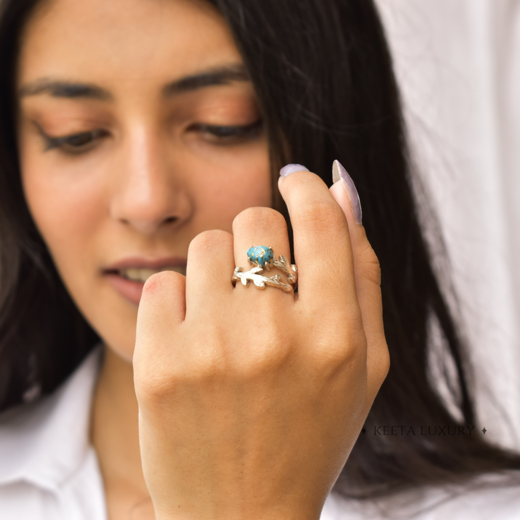 Wildwood - Copper Turquoise Ring -