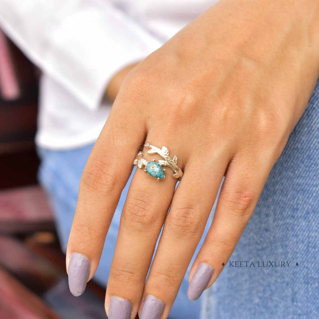 Wildwood - Copper Turquoise Ring -