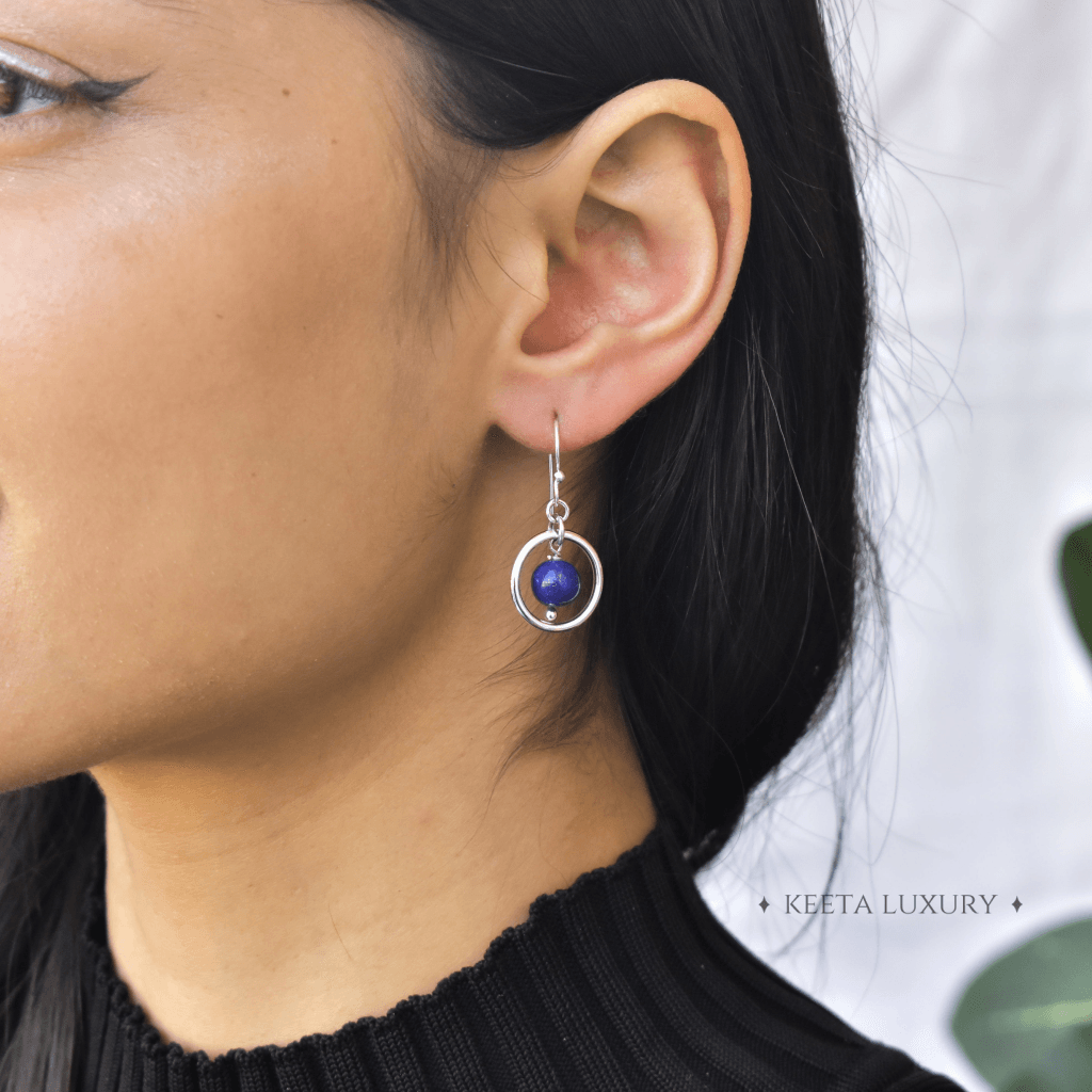 Wisdom - Lapis Earrings -