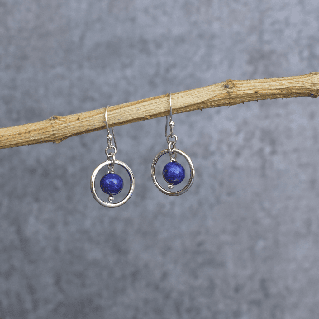 Wisdom - Lapis Earrings -