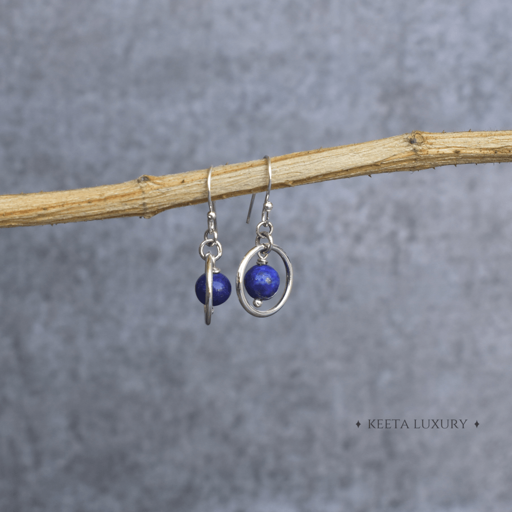 Wisdom - Lapis Earrings -