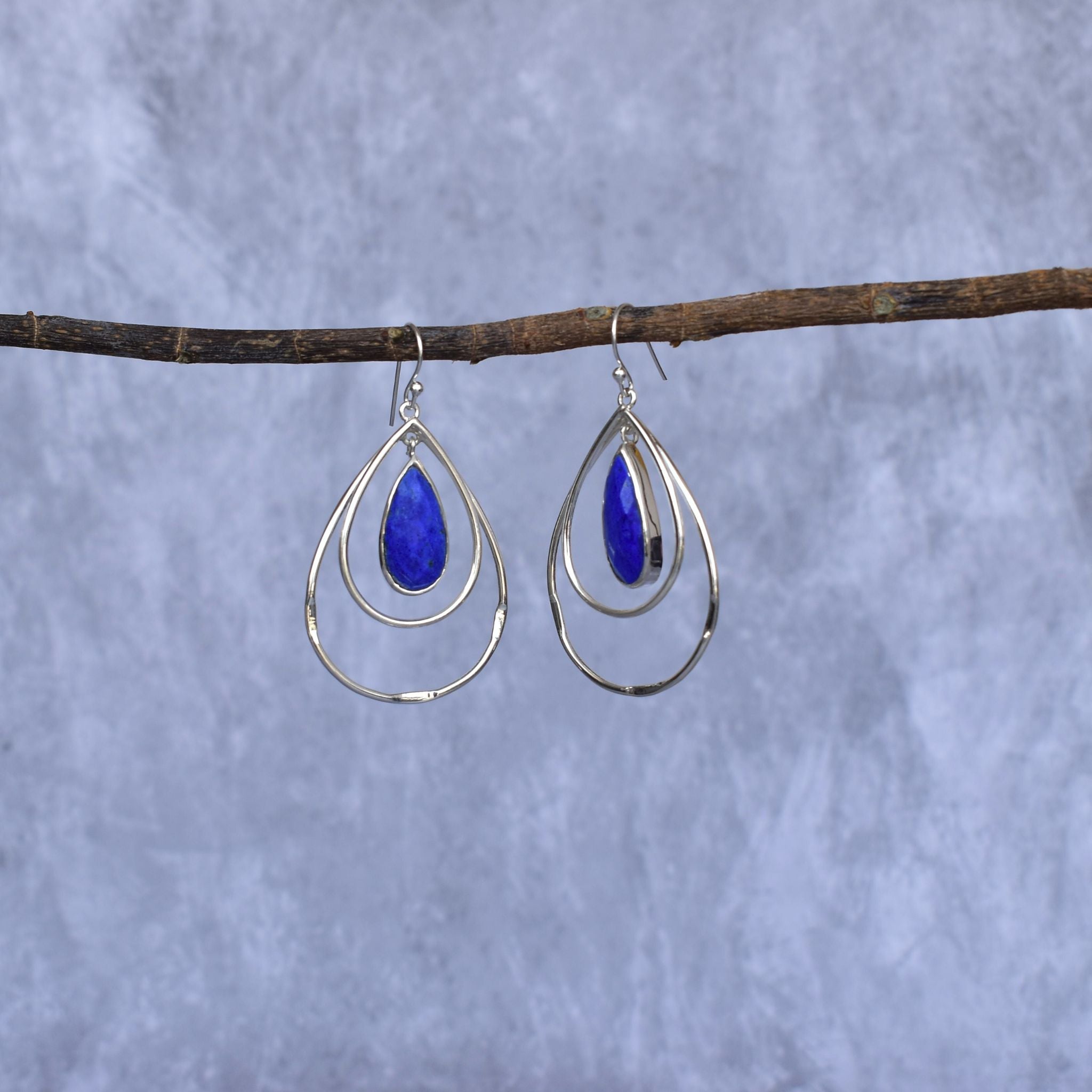 Pear-fect Bohemian - Lapis Lazuli Earrings