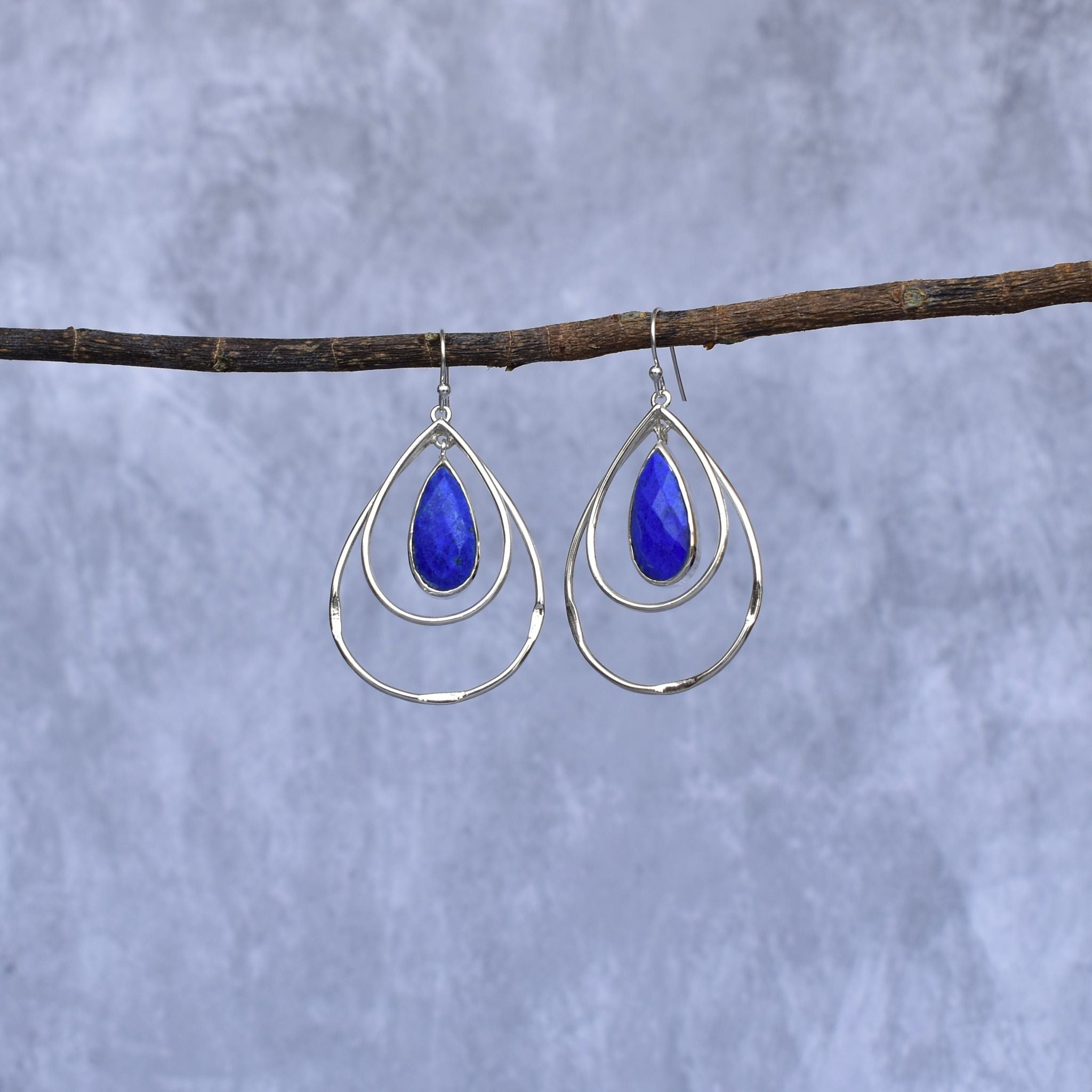 Pear-fect Bohemian - Lapis Lazuli Earrings