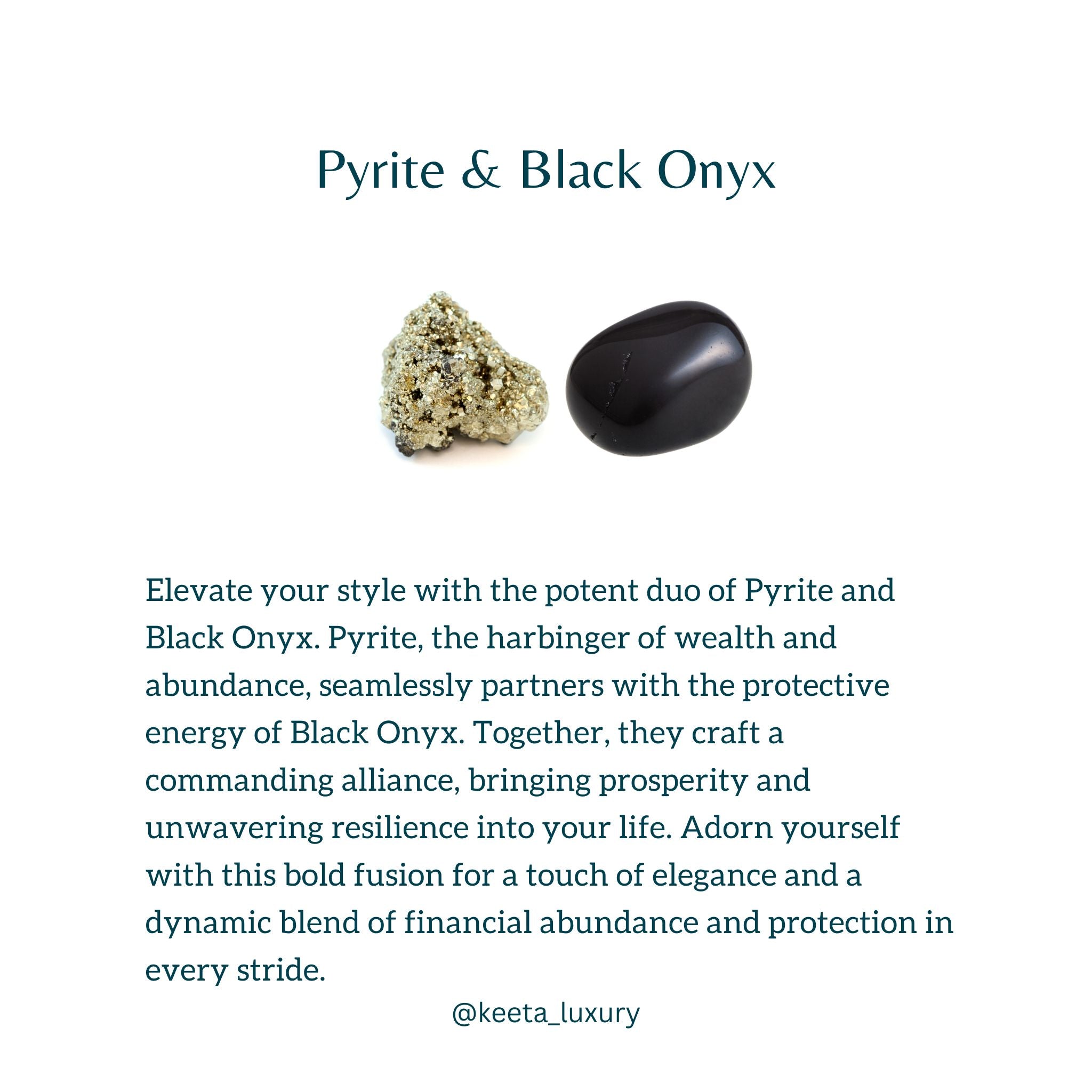 Richie Rich -  Black Onyx & Pyrite Earrings