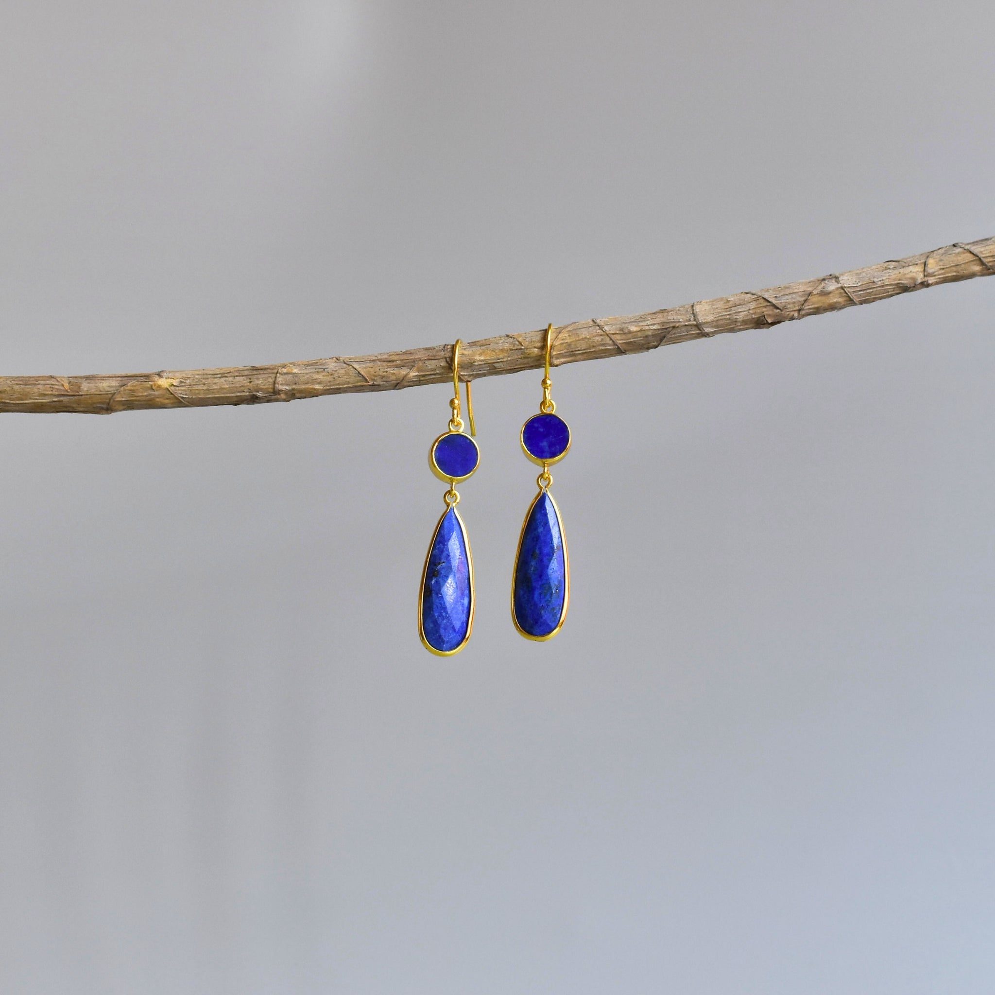 Orbital Drops - Lapis lazuli Earrings