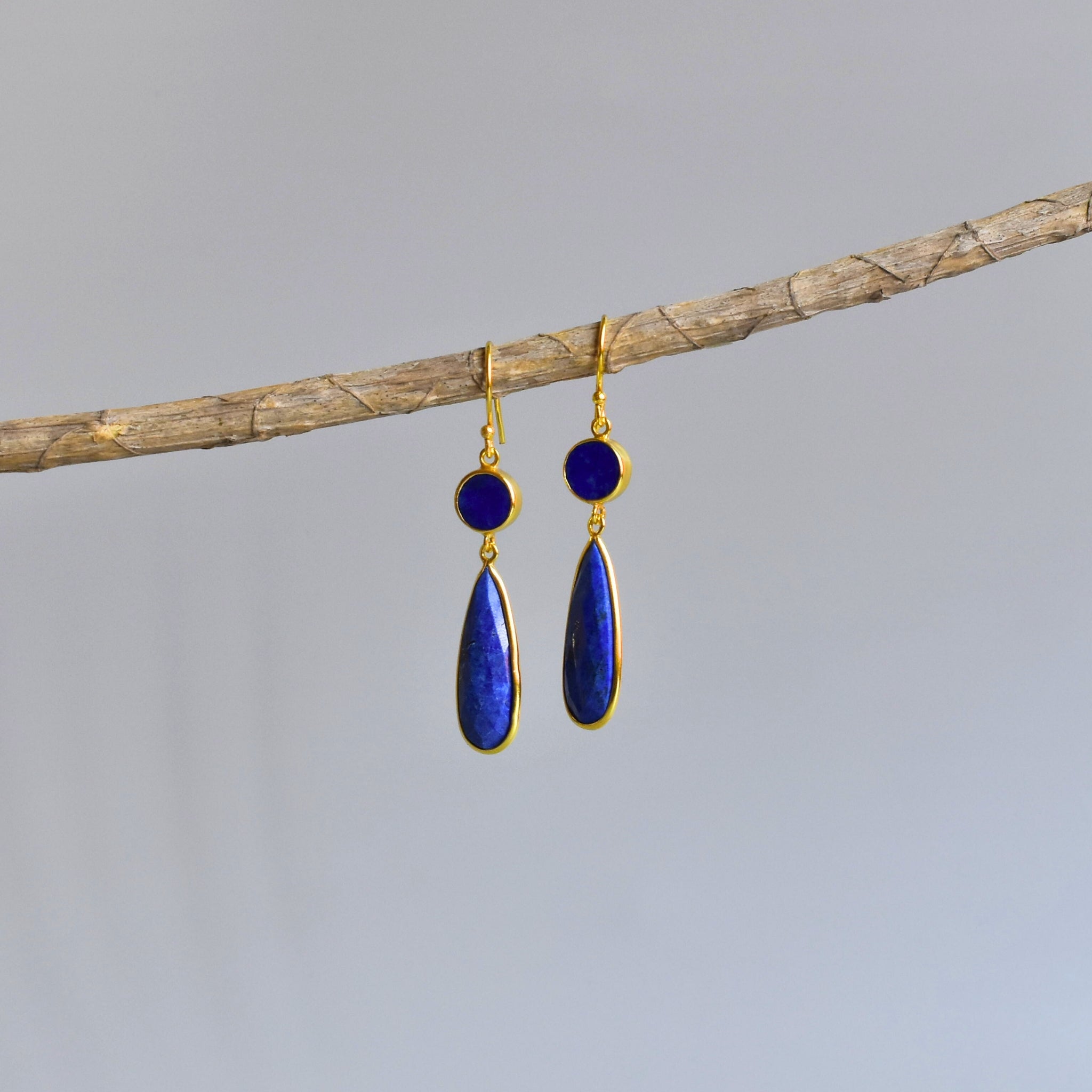 Orbital Drops - Lapis lazuli Earrings