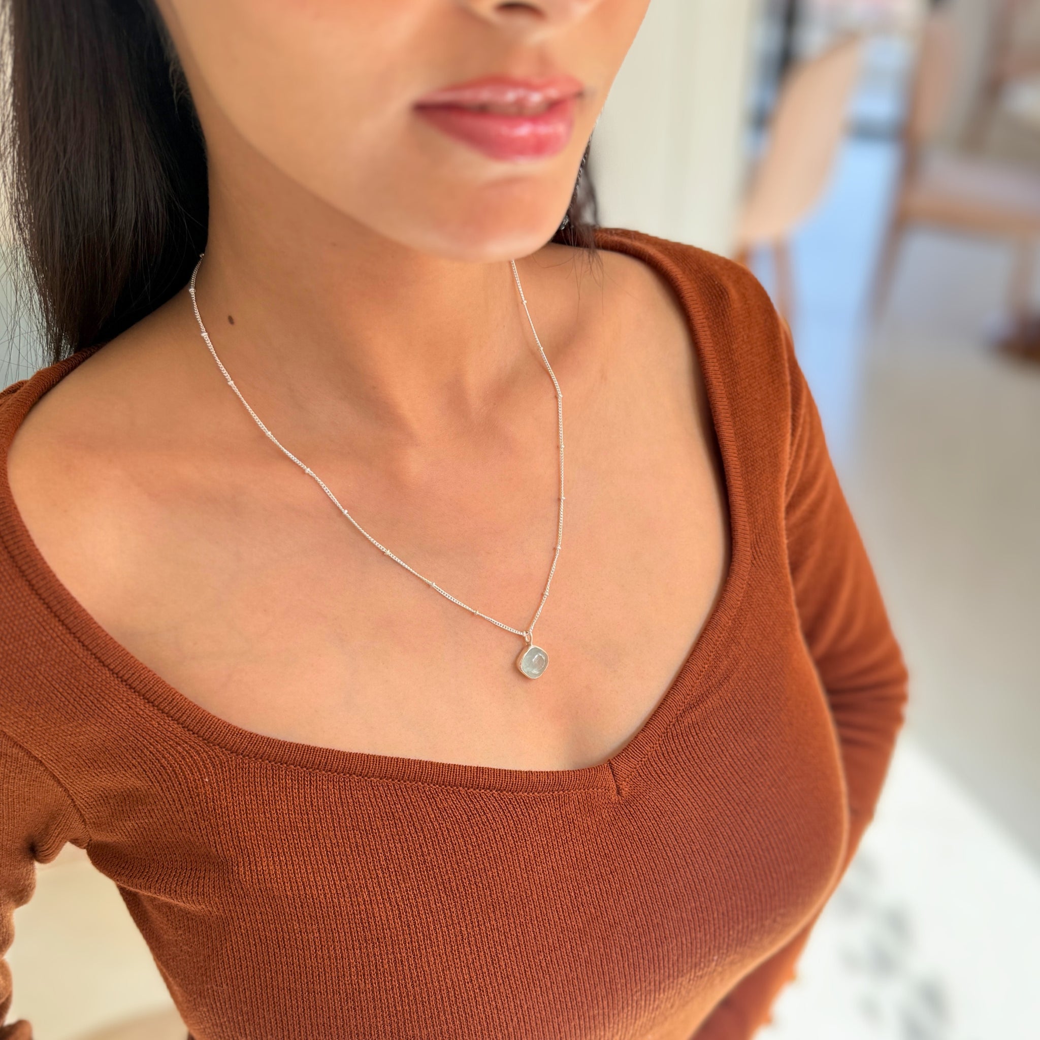 Solace - Aquamarine necklace