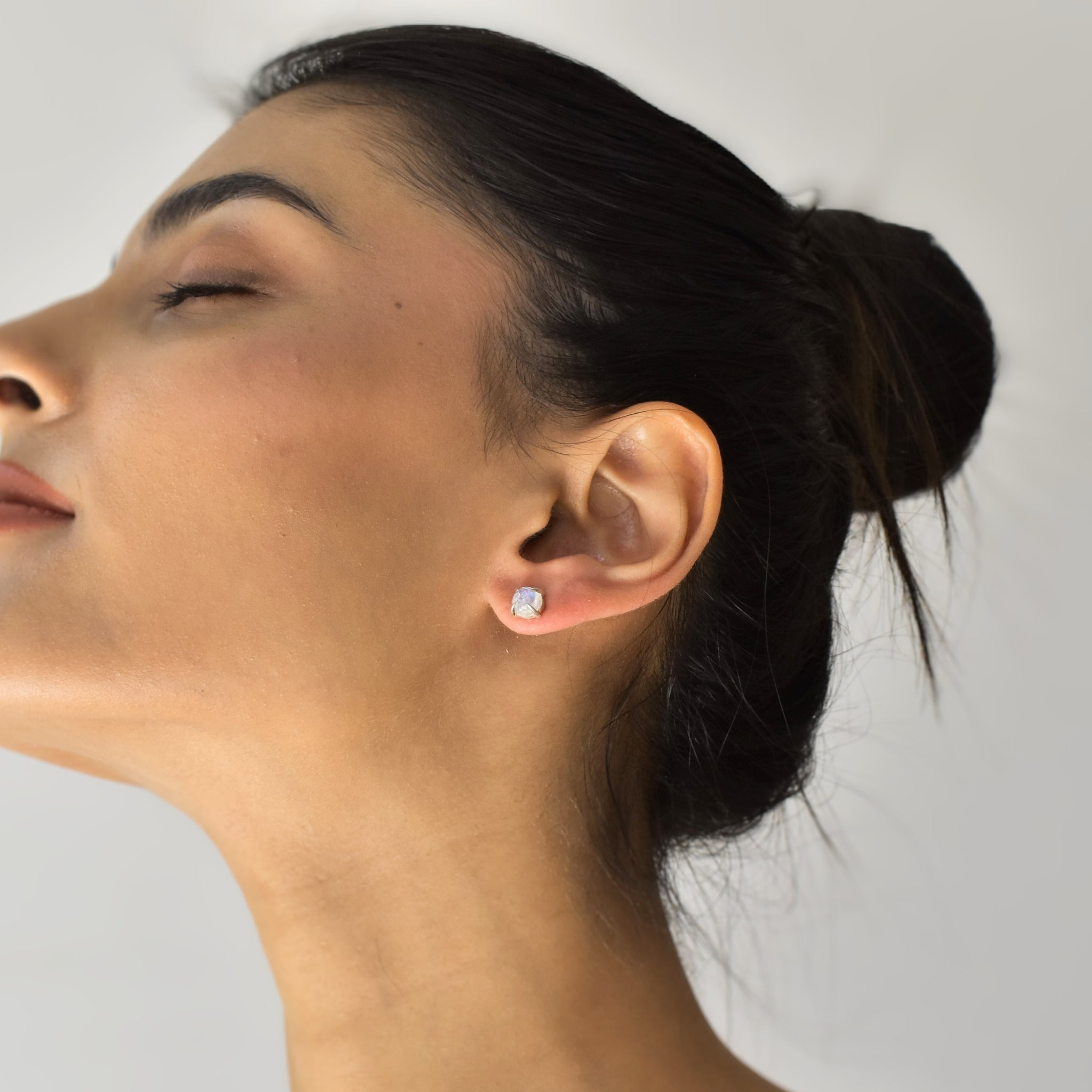 Fang - Moonstone Earring