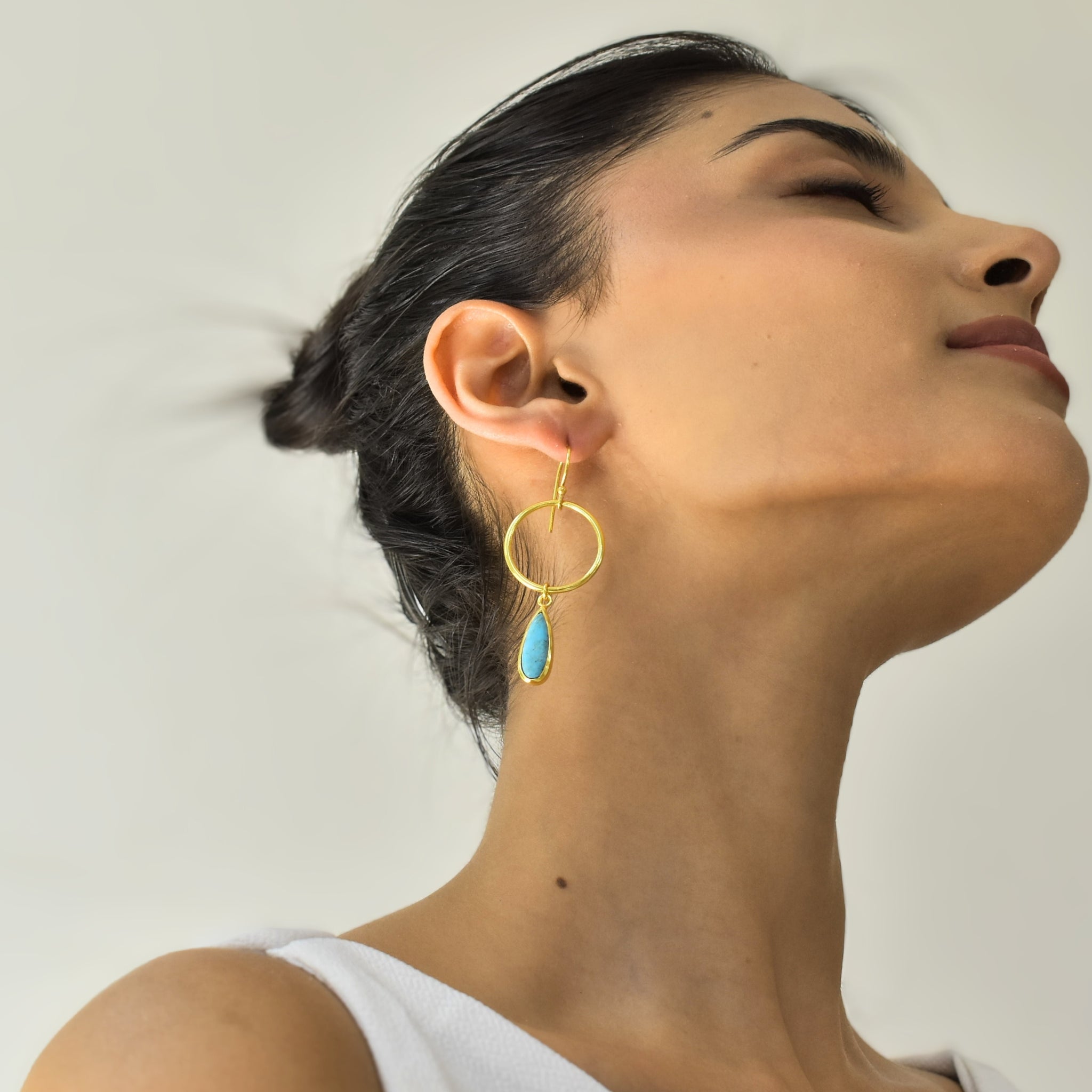 Enclave Drops - Turquoise Earrings