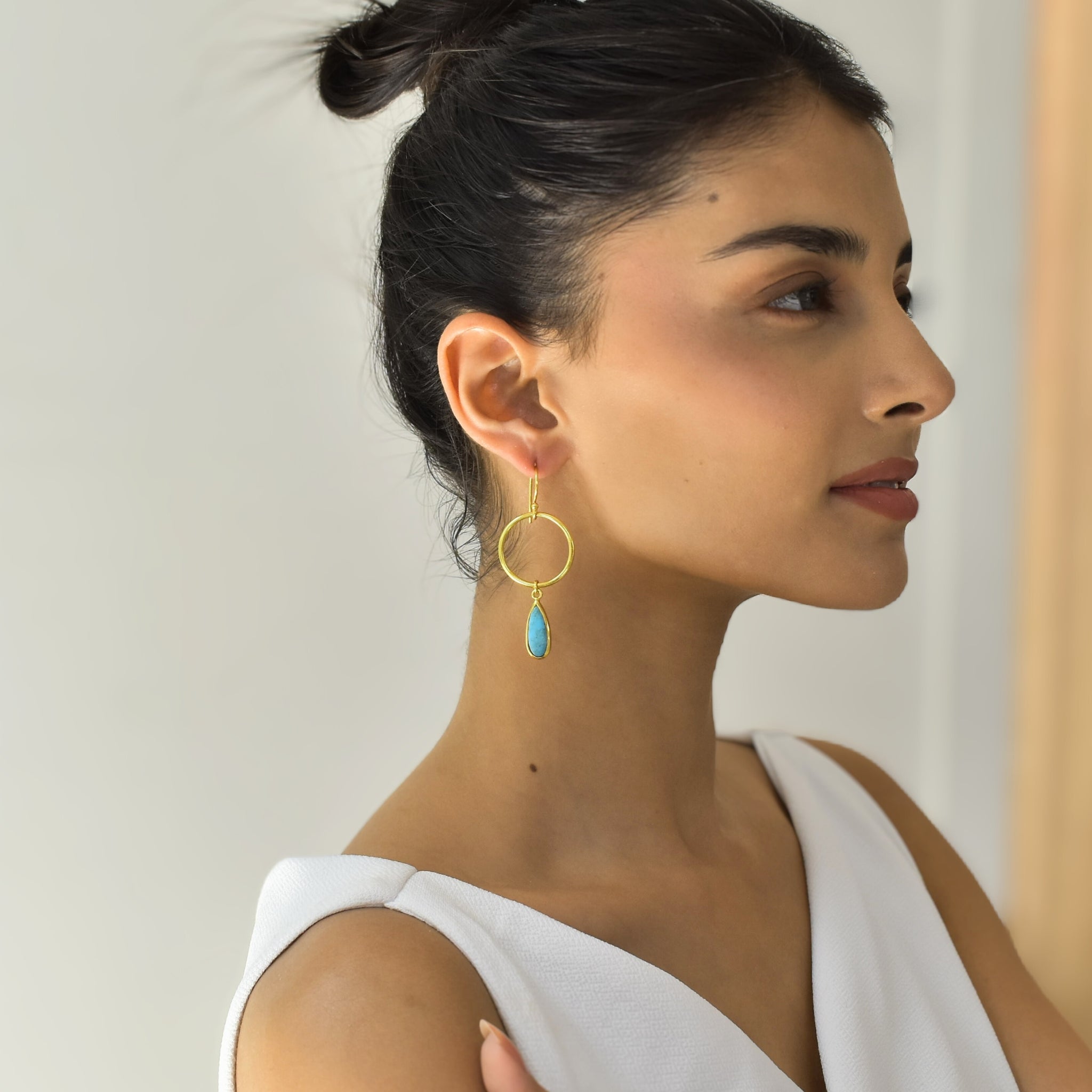Enclave Drops - Turquoise Earrings