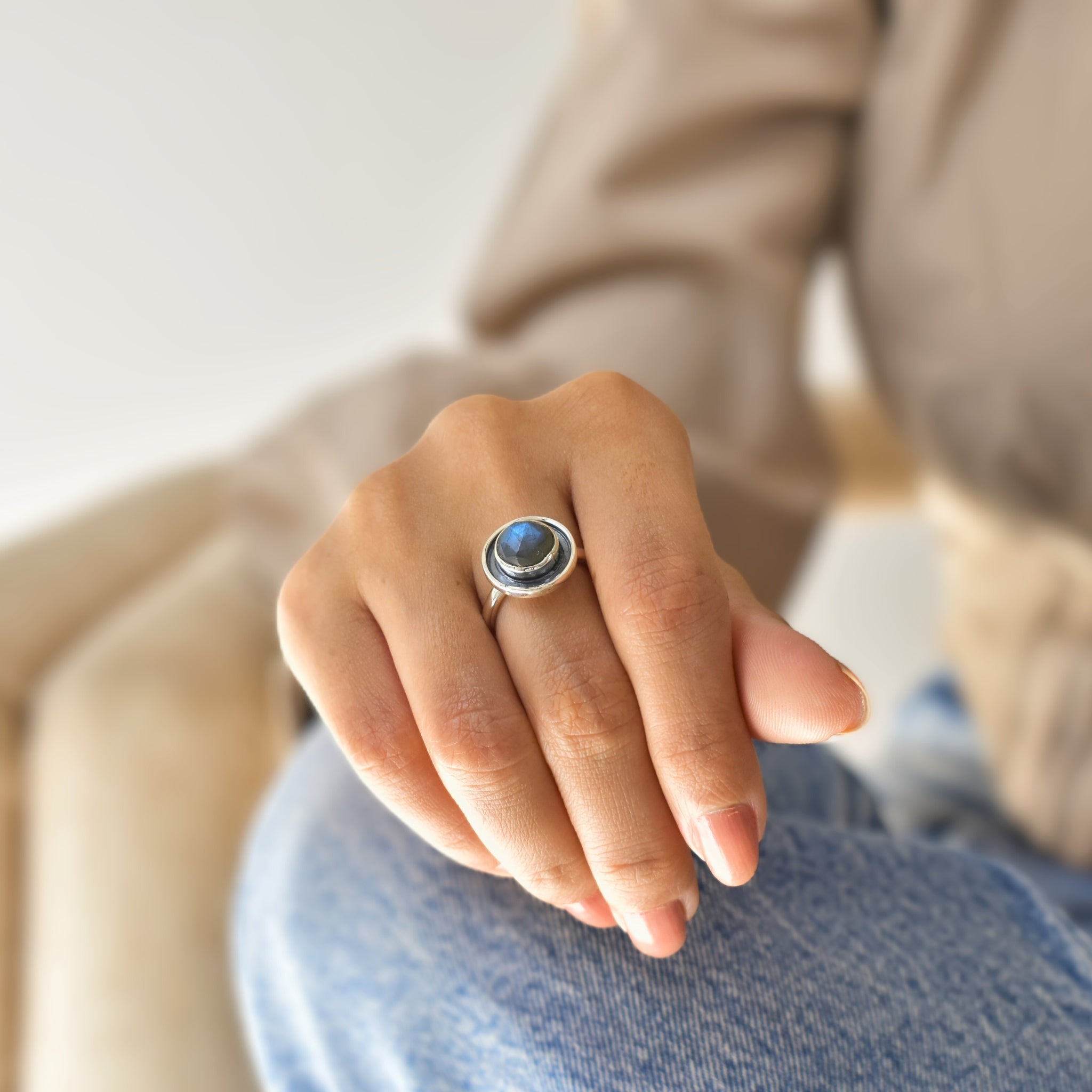 Purity Orb - Labradorite Ring