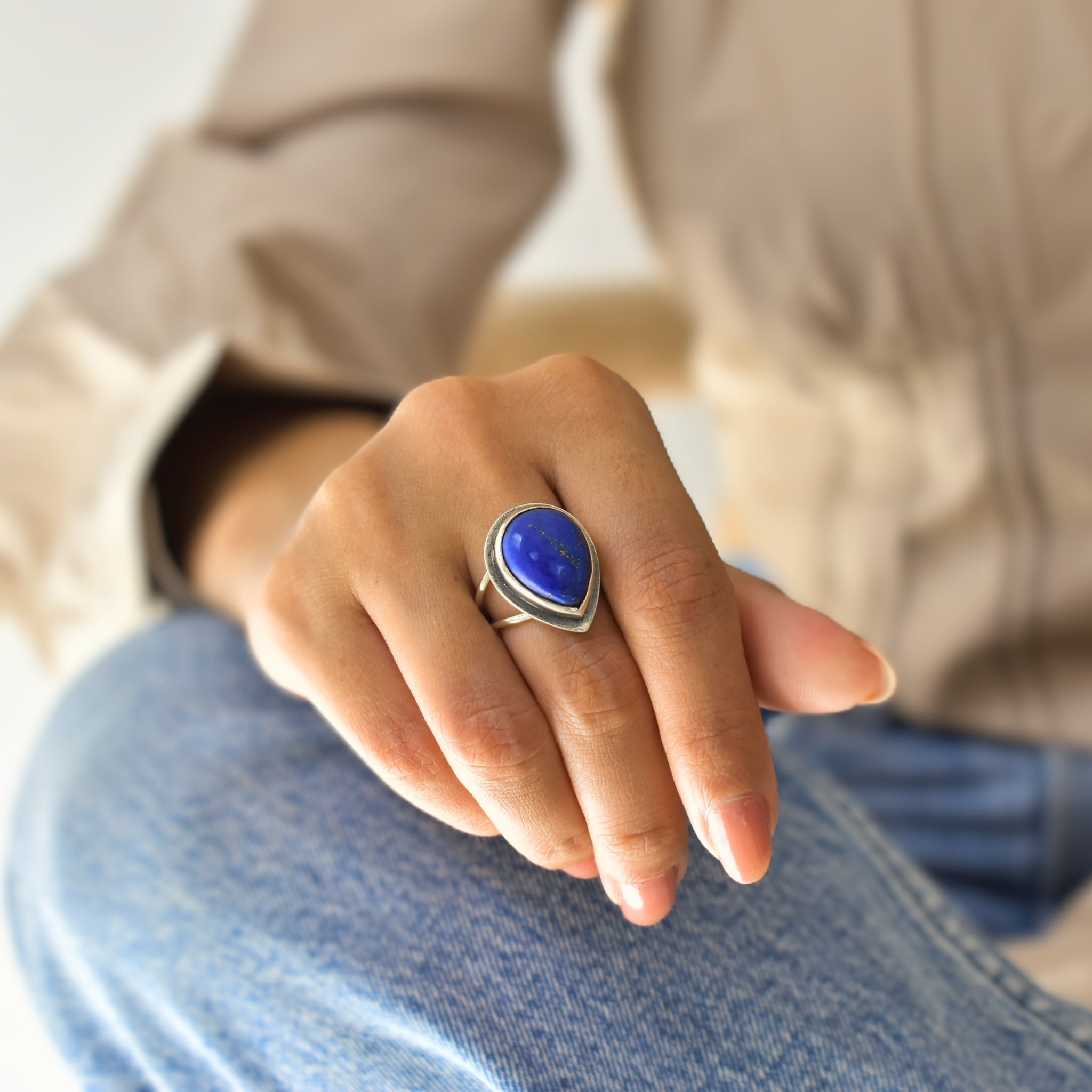 Himmlisches Blau - Lapislazuli-Ring