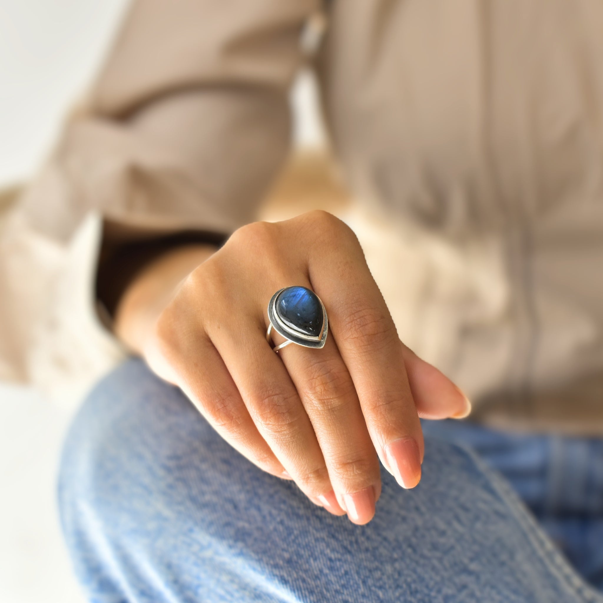 Lyrical - Labradorite Ring