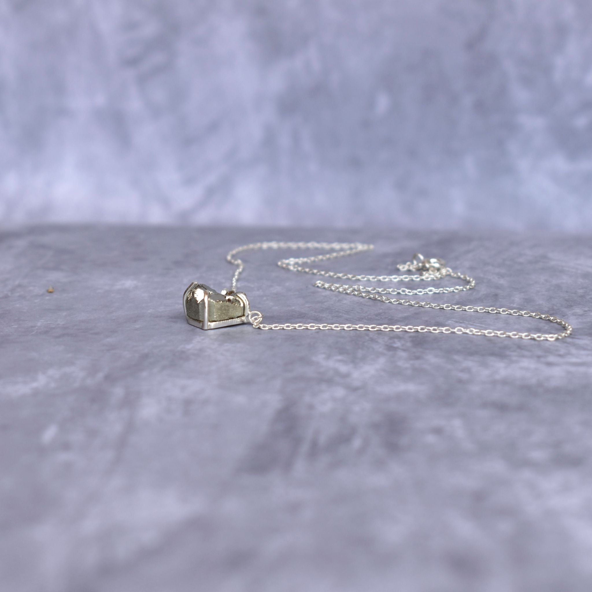 Organic - Pyrite necklace