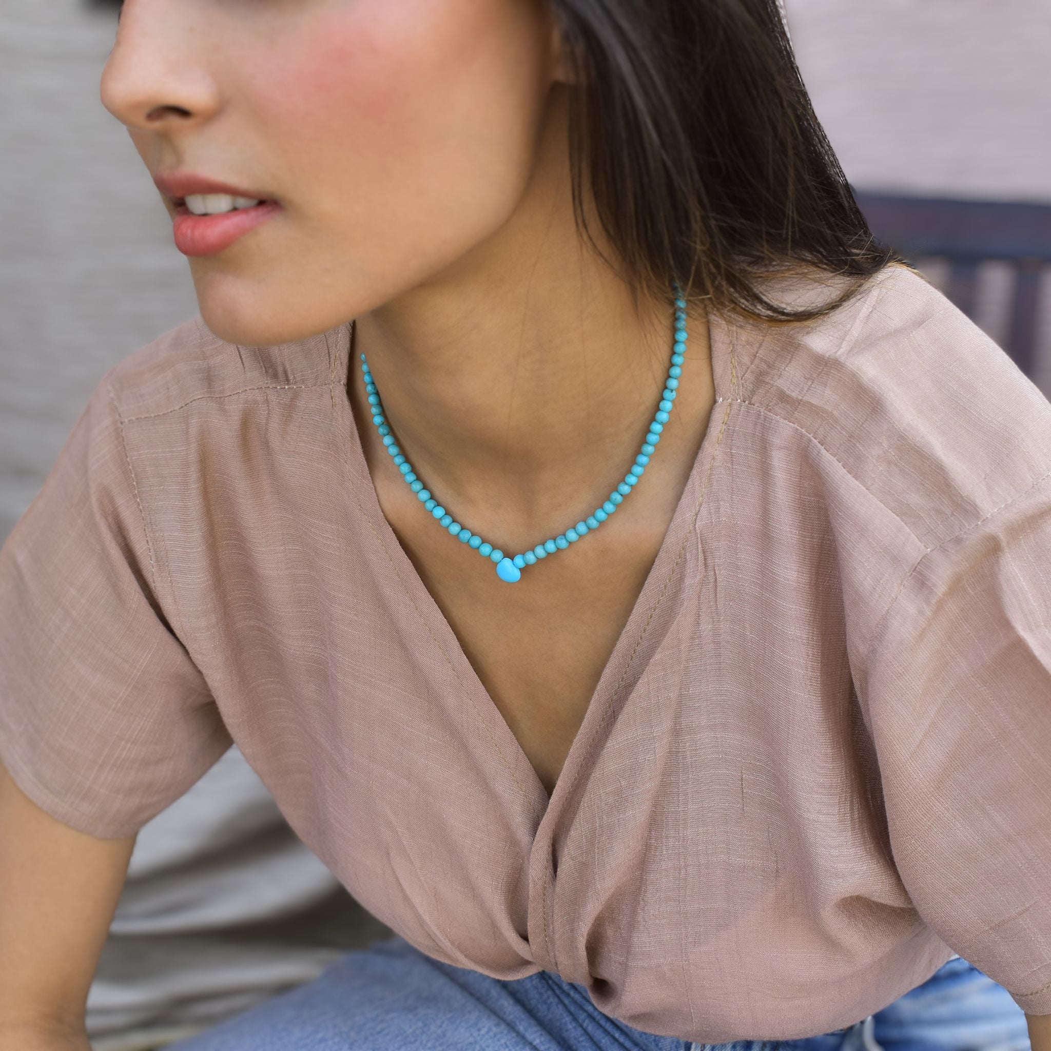 Caravan Blues -  Turquoise Necklace
