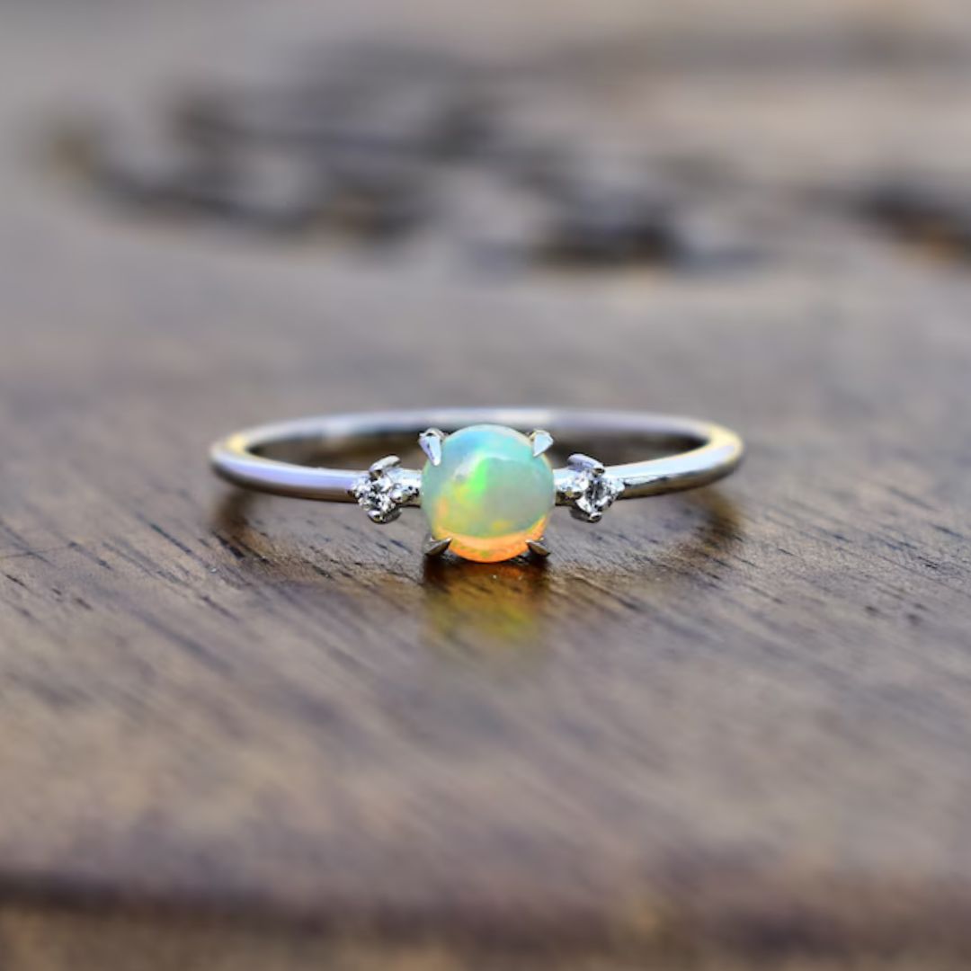 Minimal Delicacy - Opal Ring