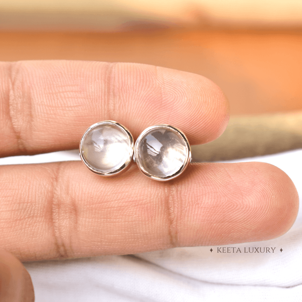 Rose Quartz Studs 