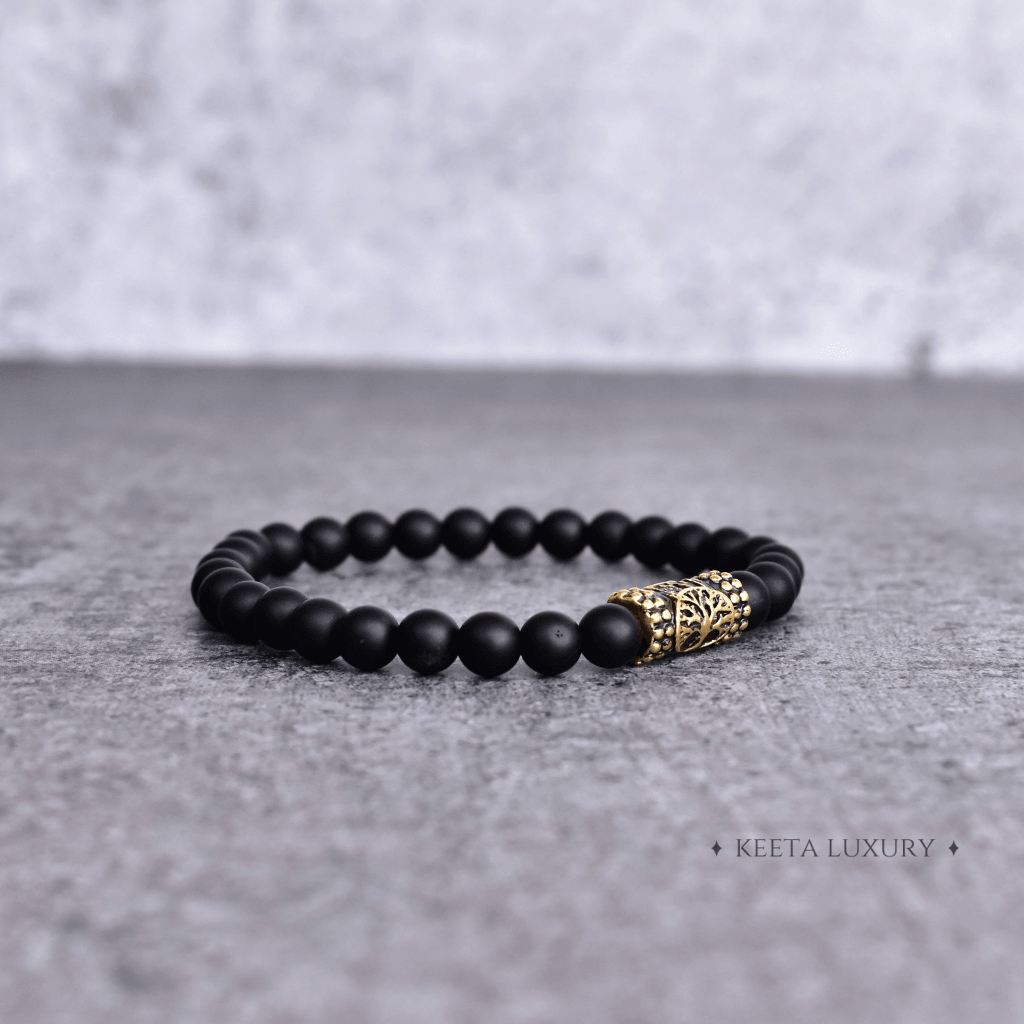 Matte Black Onyx Bracelet 