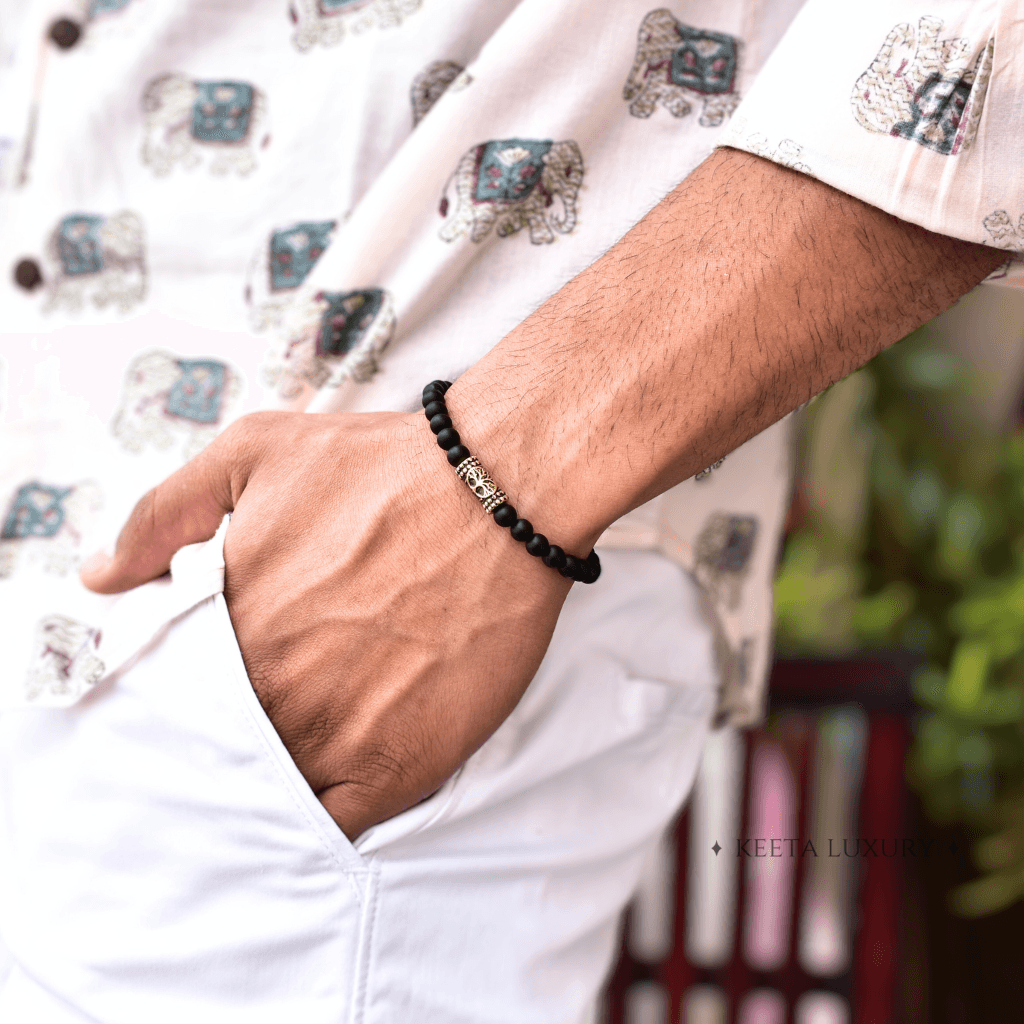 Matte Black Onyx Bracelet 