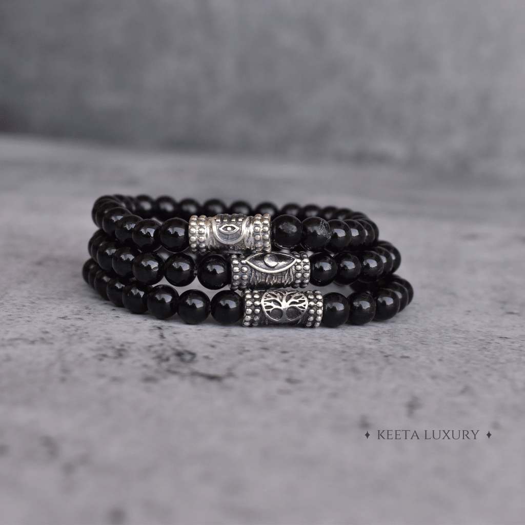 Celtic Symbolism - Black Onyx Bracelet -